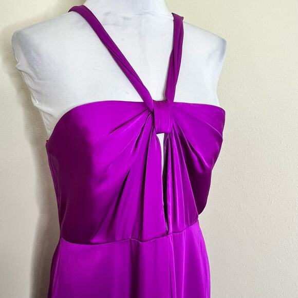 Jill Jill Stuart Halter Dress Dress 14 Women Evening Gown Special Occasion Satin - Picture 6 of 12